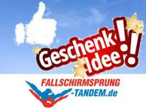Geschenk Tandemsprung Fallschirmspringen Gutschein Flugplatz Deutschland Bundesland